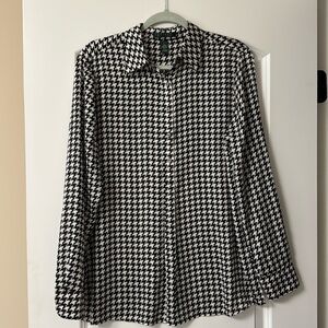 Ralph Lauren houndstooth tunic, size L